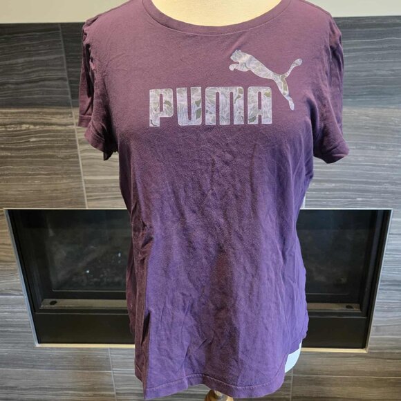 Puma Purple Graphic Logo Tee – Size XL - Picture 1 of 2